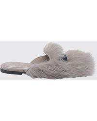 Dolce & Gabbana - Dolce &Amp Gabbana Shearling Slippers - Lyst
