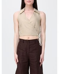Colmar - Linen Cropped Top - Lyst