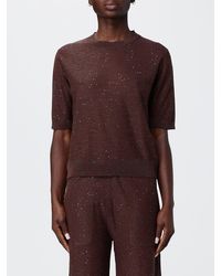 Kangra - Viscose Blend Crew Neck Sweater - Lyst