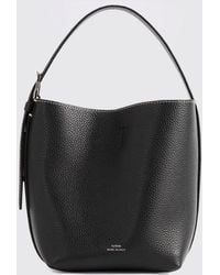 TOTEME - Small Grained Leather Tote Bag With Adjustable Handle And Flared Shape - Lyst