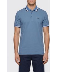BOSS - Basic Cotton Polo Shirt - Lyst