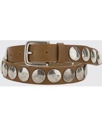 Golden Goose - Western Leather Belt With Studs, Embroidery And Distressed Effect - Lyst