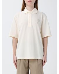 Ami Paris - Cotton Polo Shirt With Logo - Lyst