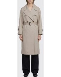 Max Mara - Double-Breasted Cotton Blend Trench Coat - Lyst