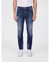 DSquared² - Skater Skinny-Fit Stretch-Denim Jeans With Distressed Effect - Lyst