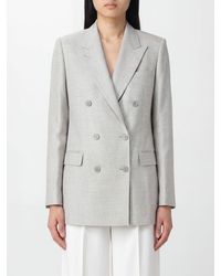 Tagliatore - Double-Breasted Linen And Cotton Blend Blazer With Peak Lapels - Lyst