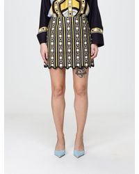 La DoubleJ - Baia High-Waisted Geometric Print Stretch Cotton Mini Skirt - Lyst