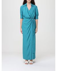 Pinko - Striped Cotton Shirt Dress - Lyst