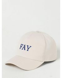 Fay - Cappello in cotone con logo - Lyst