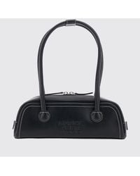 Marge Sherwood - Cow Leather Shoulder Bag With A Double Handle And Zip Closure - Lyst
