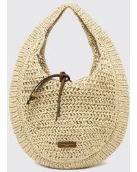 Gianni Chiarini - Nefeli Crochet Raffia Bag - Lyst