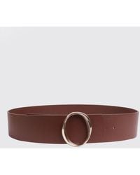 Orciani - High-Waist Calfskin Leather Belt With Monogram Buckle - Lyst