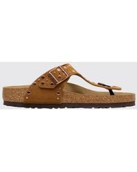 Birkenstock - Gizeh Rivet Suede Sandals With Studs - Lyst