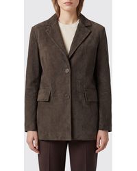 Salvatore Santoro - Single-Breasted Suede Blazer With Flap Pockets - Lyst