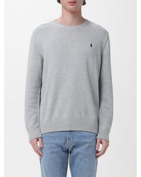 Polo Ralph Lauren - Cotton Crew-Neck Pullover With Logo - Lyst