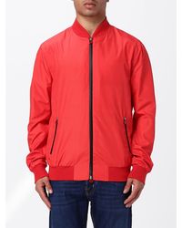 Kiton - Stretch Technical Fabric Bomber Jacket With Zip Closure - Lyst