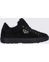 Philipp Plein - Suede Low-Top Sneakers With Shearling Lining - Lyst