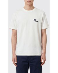 KENZO - Floral Print And Logo Cotton T-Shirt - Lyst