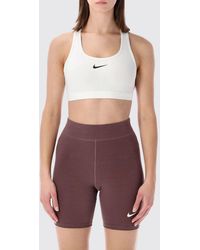 Nike - Swoosh Stretch Technical Fabric Cropped Top - Lyst
