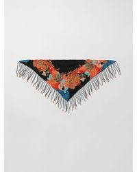 Etro - Seidenschal Mit Paisley-Print Und Perlenfransen - Lyst