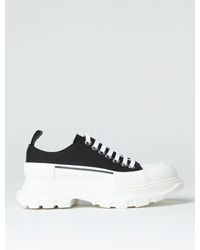 Alexander McQueen - Tread Slick Sneakers In Canvas And Rubber - Lyst