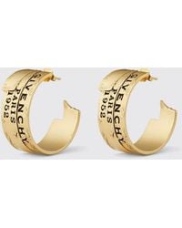 Givenchy - Metallohrringe Mit Logo - Lyst