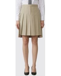 Thom Browne - Cotton Pleated Skirt - Lyst