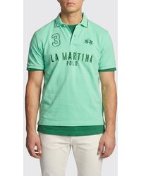 La Martina - Cotton Polo Shirt - Lyst