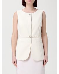 Liu Jo - Crepe Vest With Belt - Lyst