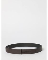 Tom Ford - T Grained Calf Leather Belt - Lyst