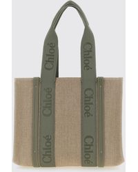 Chloé - Chlo&Eacute Woody Canvas Bag - Lyst