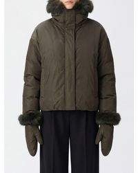Yves Salomon - Nylon Puffer Jacket With Fox Fur-Trimmed Hood - Lyst