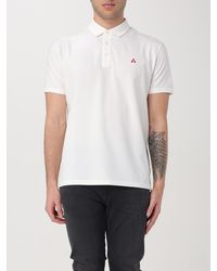 Peuterey - Cotton Blend Polo Shirt With Logo - Lyst