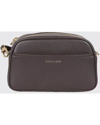 Michael Kors - Jet Set Leather Camera Crossbody Bag With Metal Logo - Lyst