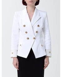 Elisabetta Franchi - Double-Breasted Blazer - Lyst