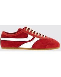 Dries Van Noten - Bicolour Calfskin Low-Top Trainers With Rubber Sole - Lyst