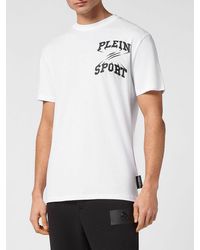 Philipp Plein - Cotton Jersey T-Shirt With Crew Neck And Back Logo - Lyst