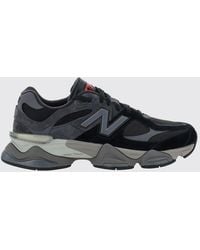 New Balance - 9060 Suede And Mesh Sneakers With A Chunky Sole - Lyst