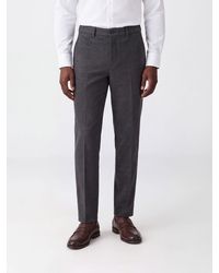Seventy - Straight Fit Wool Blend Chino Trousers With Pleats - Lyst