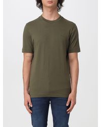 BOSS - Embroidered Logo Cotton Crewneck T-Shirt - Lyst