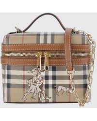 Burberry - Small Vintage Check Vanity Case Bag With Double Handles - Lyst