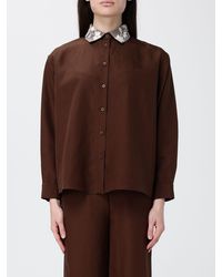 Hanita - Linen Blend Shirt With Embroidery - Lyst