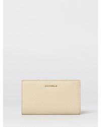 Coccinelle - Metallic Soft Hammered Leather Wallet - Lyst