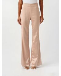 Pinko - Satin Flared Trousers - Lyst