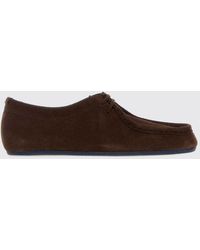 Jil Sander - Suede Calfskin Derby Shoes With Rubber Sole - Lyst