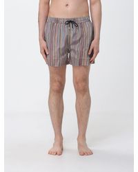 Paul Smith - Striped Polyester Swimsuit - Lyst