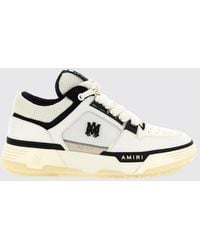 Amiri - Ma-1 Leather And Mesh Sneakers With Monogram And Padded Ankle - Lyst