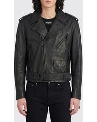 Balmain - Leather Biker Jacket - Lyst