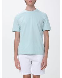 BOSS - Crew Neck Stretch-Cotton T-Shirt With Contrast Chest Logo - Lyst