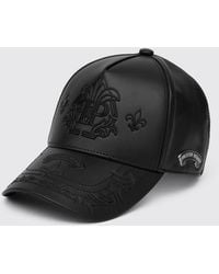 Philipp Plein - Leather Baseball Cap With Logo - Lyst